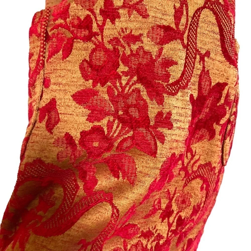 boutique cotton caboodle 6 holiday jacquard baroque print dress jumper‎ overall